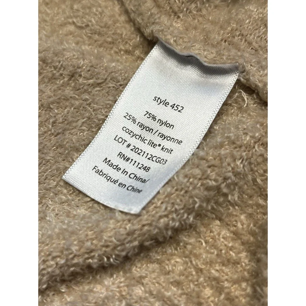 Barefoot Dreams Circle Cardigan CozyChic Lite Open Cardi Sweater Pockets Sz M